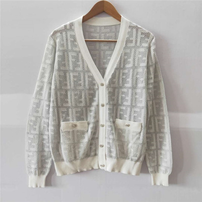 2020秋季新款V領(lǐng)寬松長袖開衫上衣毛衣針織衫女